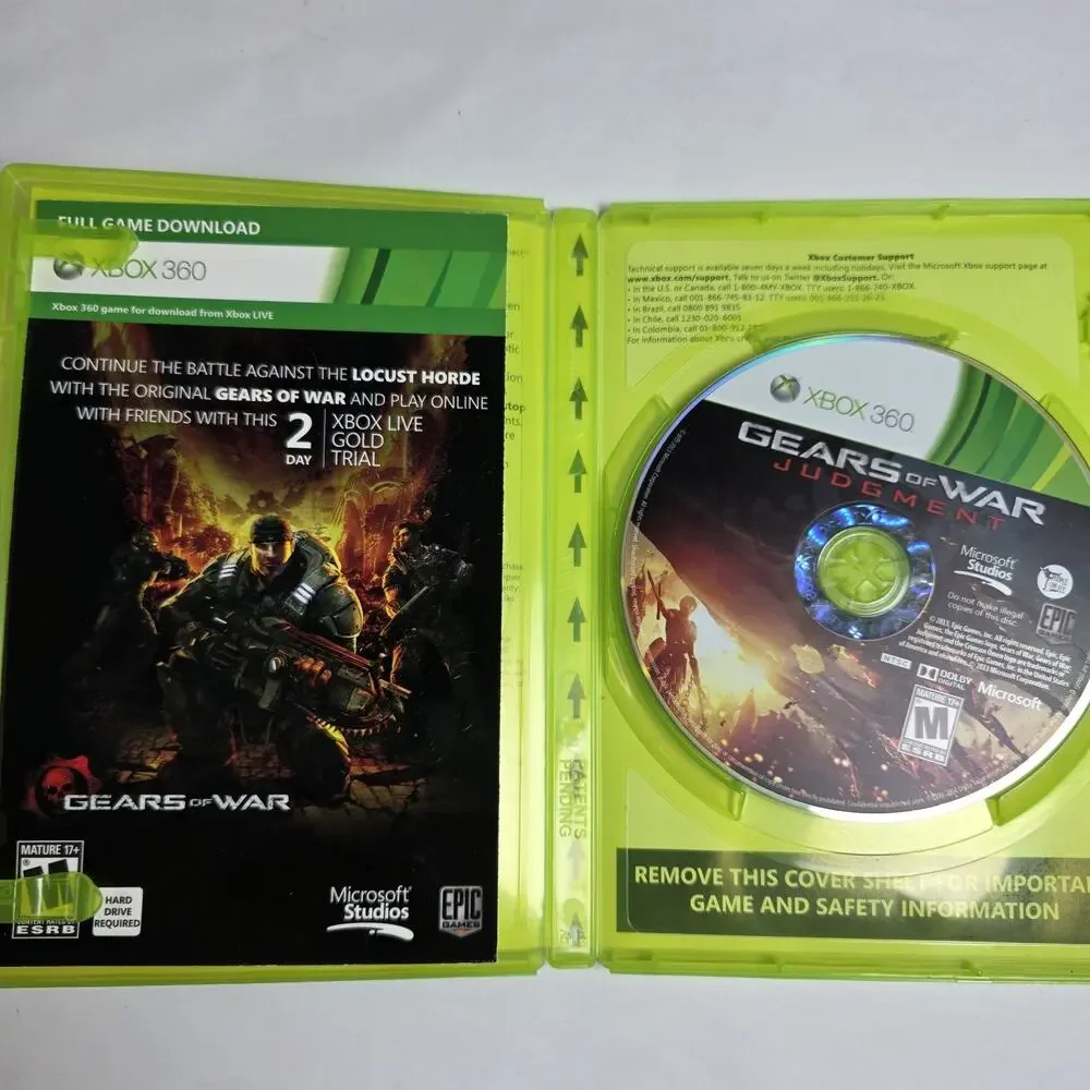 XBOX 360 Gears Of War Judgment Game (2013)